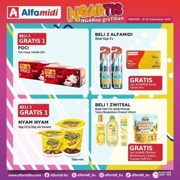 Promo Alfamidi Ngartis (Ngarep Gratisan) Periode 16-30 September 2024