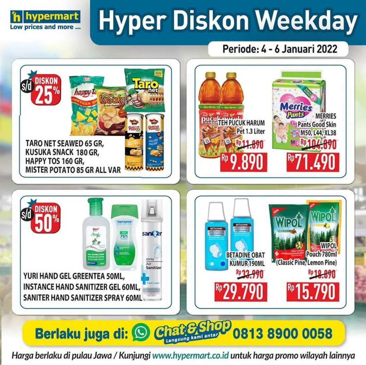 Katalog Promo Hypermart Hyper Diskon Weekday Periode 4-6 Januari 2022