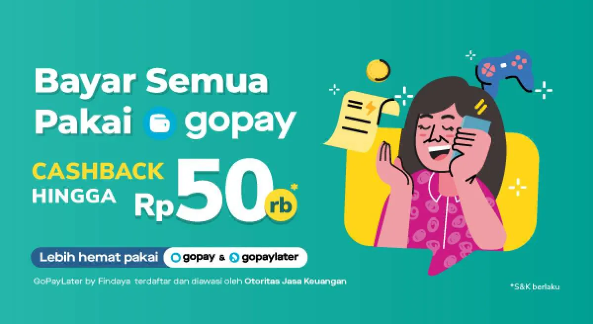 Promo Tokopedia-GoPay Juli 2022, Beli Pulsa-Bayar Tagihan Cashback Rp 50.000