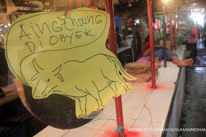 Pedagang daging sapi Sukabumi juga akan mogok