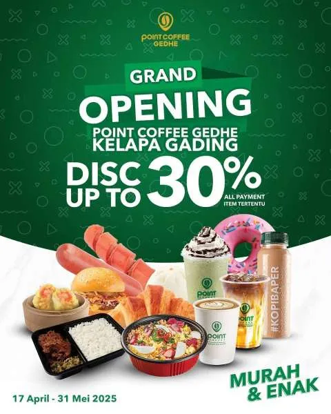 Promo Point Coffee Grand Opening Kelapa Gading