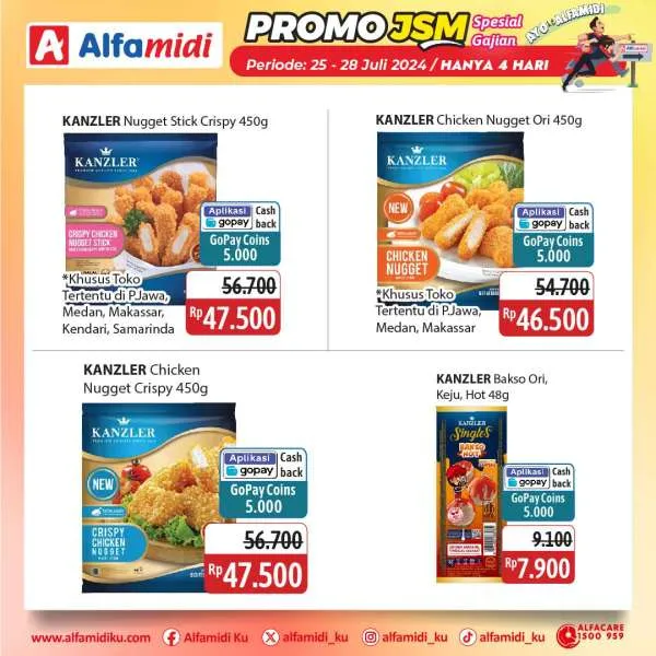 Promo JSM Alfamidi Hanya 4 Hari Spesial Gajian Periode 25-28 Juli 2024