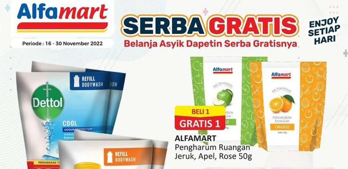 Harga Promo Alfamart Hari Ini 17 November 2022, Katalog Promo Serba Gratis Terbaru