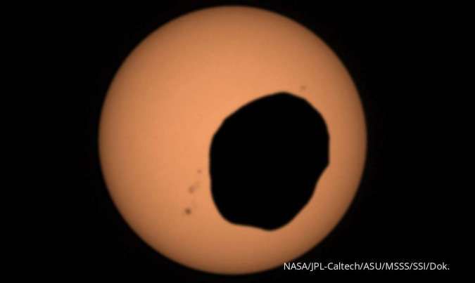 Potret Menakjubkan Gerhana Matahari di Planet Mars Berhasil Diabadikan NASA
