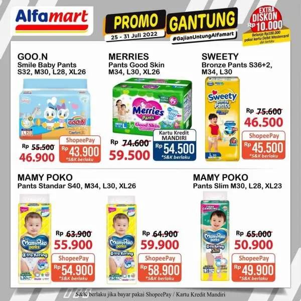 Promo Alfamart Gantung Periode 25-31 Juli 2022