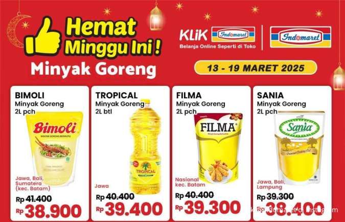 Promo Minyak Goreng Weekday di Superindo & Indomaret Hemat Pertengahan Maret 2025