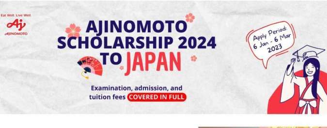 Ingin Kuliah Gratis di Jepang? Ajinomoto Scholarship 2024 Masih Dibuka, Ini Syaratnya