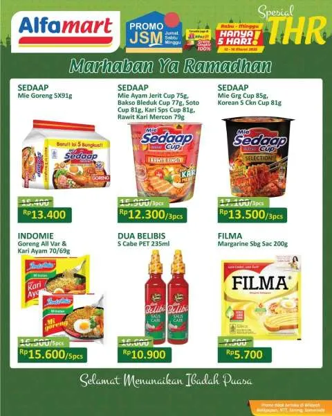 Promo JSM Alfamart Spesial THR Hanya 5 Hari Periode 12-16 Maret 2025