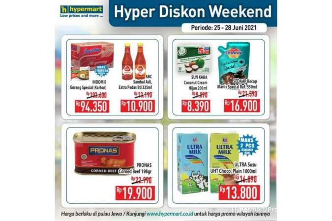 Promo Hypermart weekday terbaru 28 Juni 2021, masih ada diskonan!