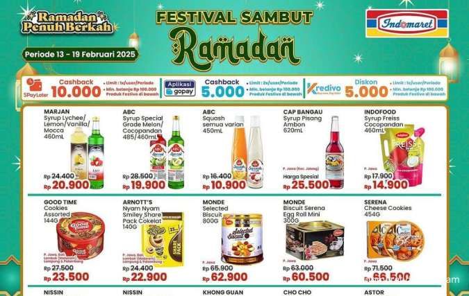 Promo Indomaret Sambut Ramadan 19 Februari 2025, Cashback Rp 10.000 di SPayLater