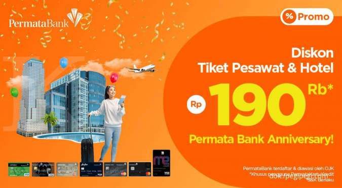 Promo HUT Permata Bank, Diskon Tiket Pesawat dan Hotel Rp 190.000 di PegiPegi