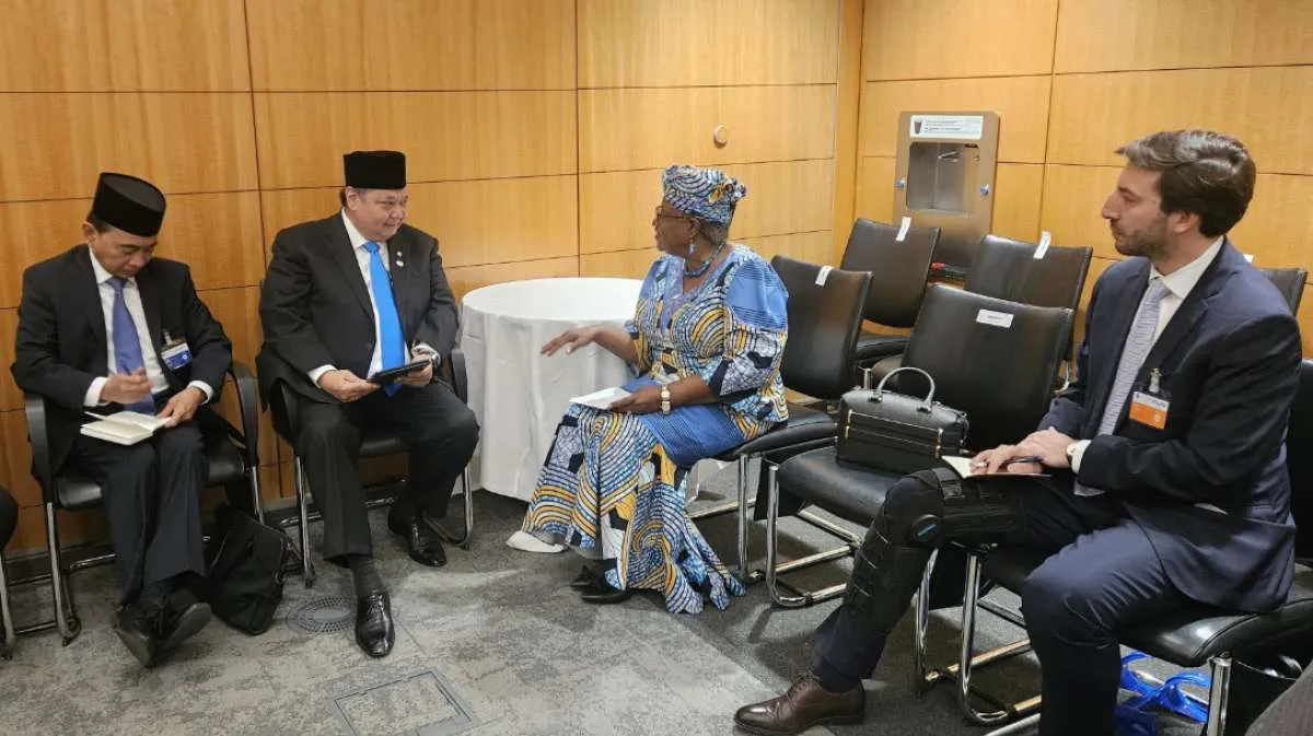 Bertemu WTO, Airlangga Minta Perdagangan Global untuk Negara Berkembang Ditingkatkan