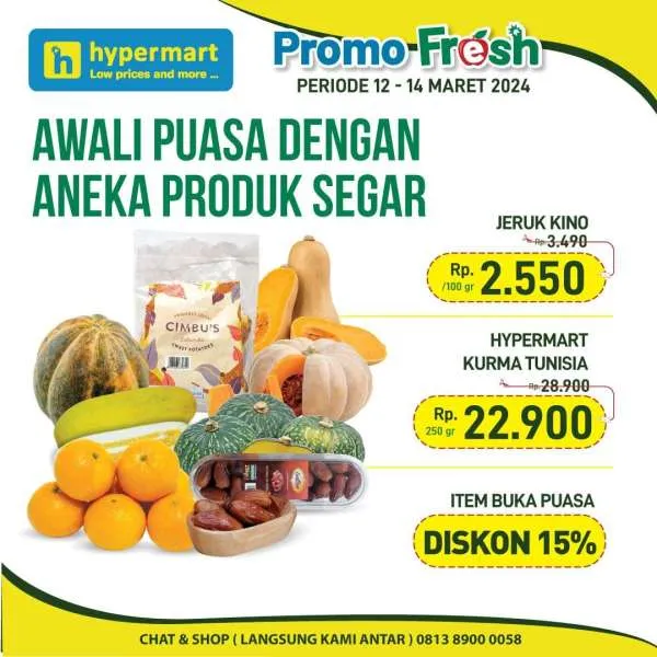 Promo Hypermart Hyper Diskon Weekday Periode 12-14 Maret 2024