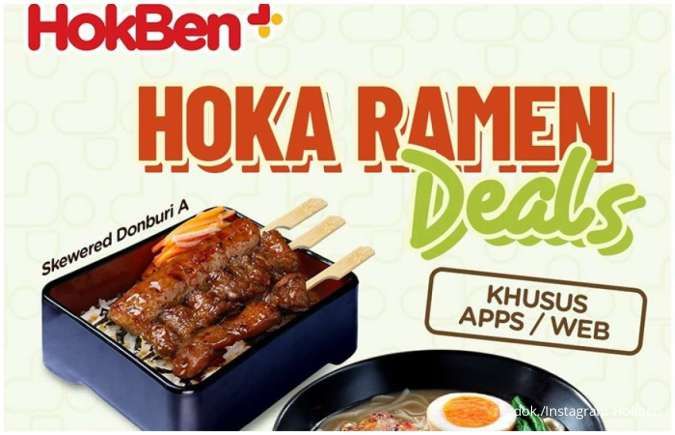 Promo Hokben+ hingga 28 Februari 2025, Gratis Hokkaido Miso Ramen atau Yakitori