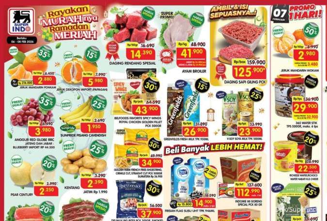 Promo JSM Superindo 6-8 Februari 2026, Diskon Daging & Ayam Jelang Ramadan