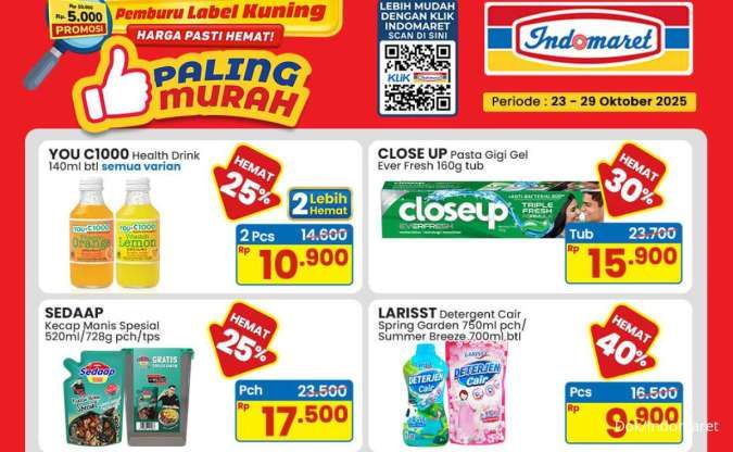 Promo Indomaret 23-29 Oktober 2025, Deterjen & Kecap Spesial Paling Murah