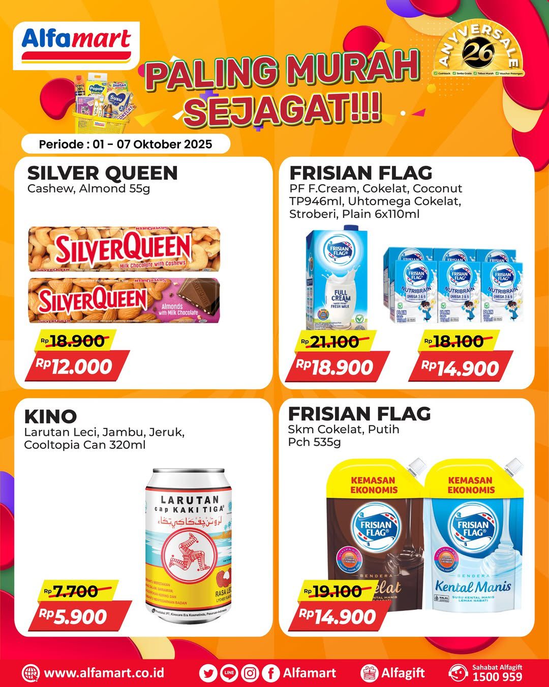 Promo Alfamart Paling Murah Sejagat Periode 1-7 Oktober 2025