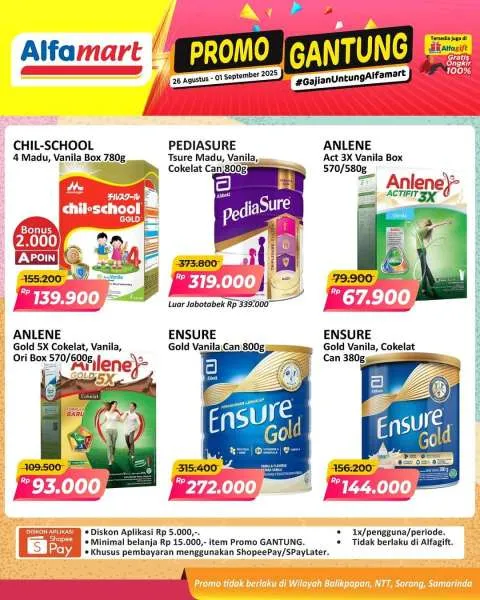 Promo Alfamart Gantung Periode 26 Agustus-1 September 2025