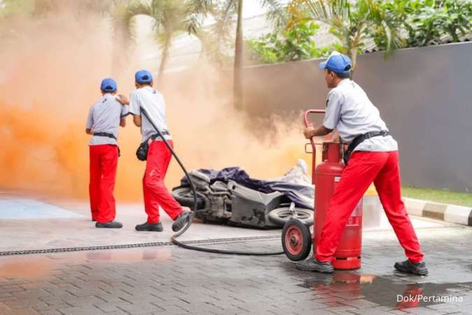 Pertamina Retail Persiapkan Pekerja SPBU Hadapi Situasi Darurat Melalui Simulasi PKD