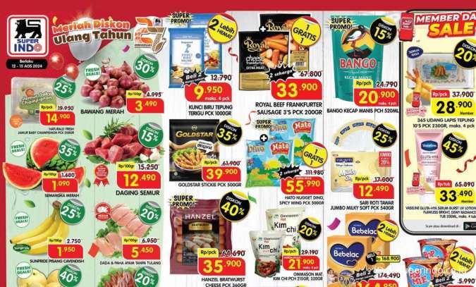 Katalog Promo Superindo Weekday Diskon hingga 45% Periode 12-15 Agustus 2024