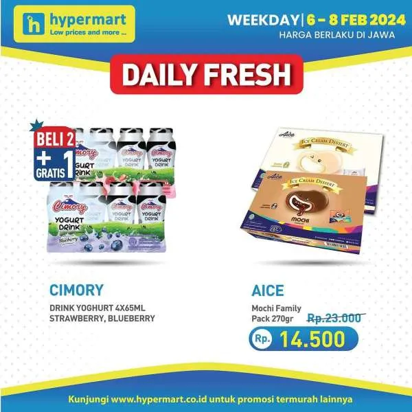 Promo Hypermart Hyper Diskon Weekday Periode 6-8 Februari 2024