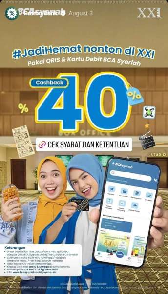 Promo BCA di XXI Bulan Agustus 2024