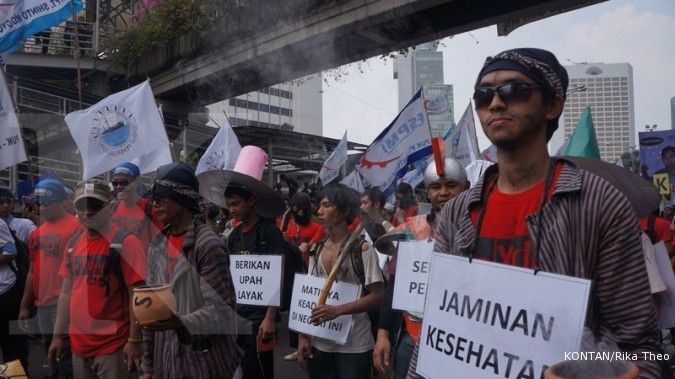 Buruh di Tangerang tuntut dua hal pada May Day besok