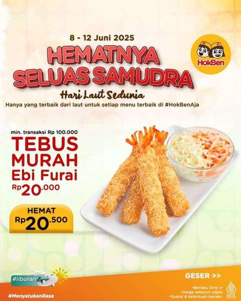 Promo HokBen 8-12 Juni 2025 Spesial Hari Laut Sedunia