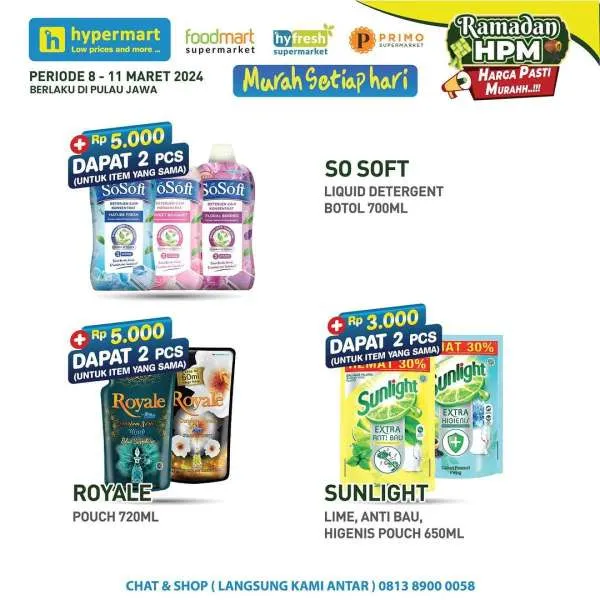 Promo JSM Hypermart Hyper Diskon Weekend Periode 8-11 Maret 2024