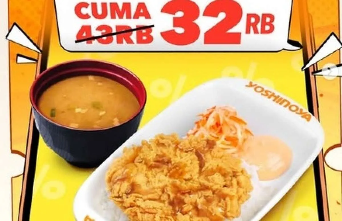 Promo Spesial Yoshinoya x Qpon, 4 Pilihan Menu Favorit Mulai Rp 32.000 Saja