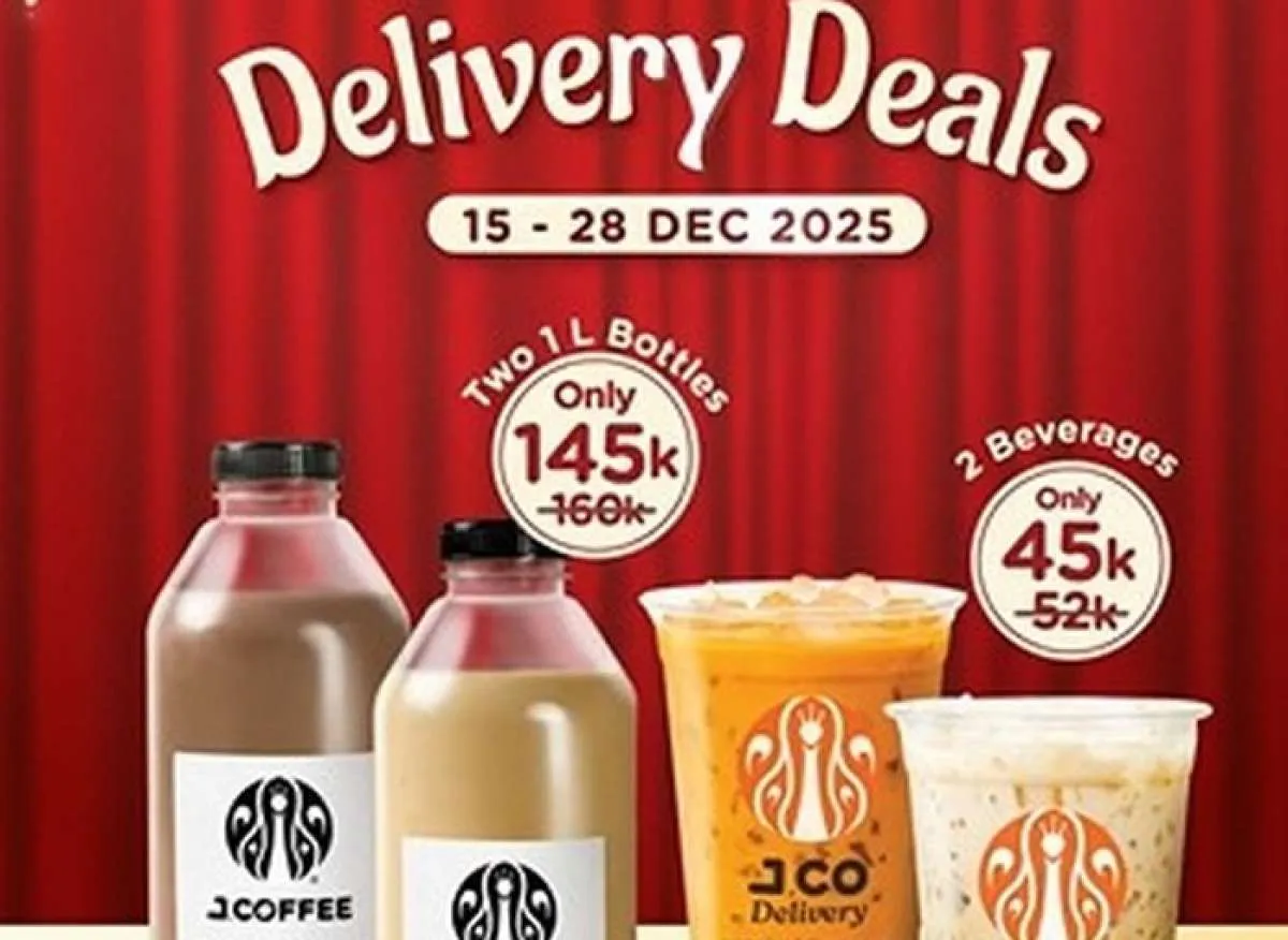 Promo J.CO Delivery Terbaru Desember 2025, 2 Minuman Mulai Rp 45.000