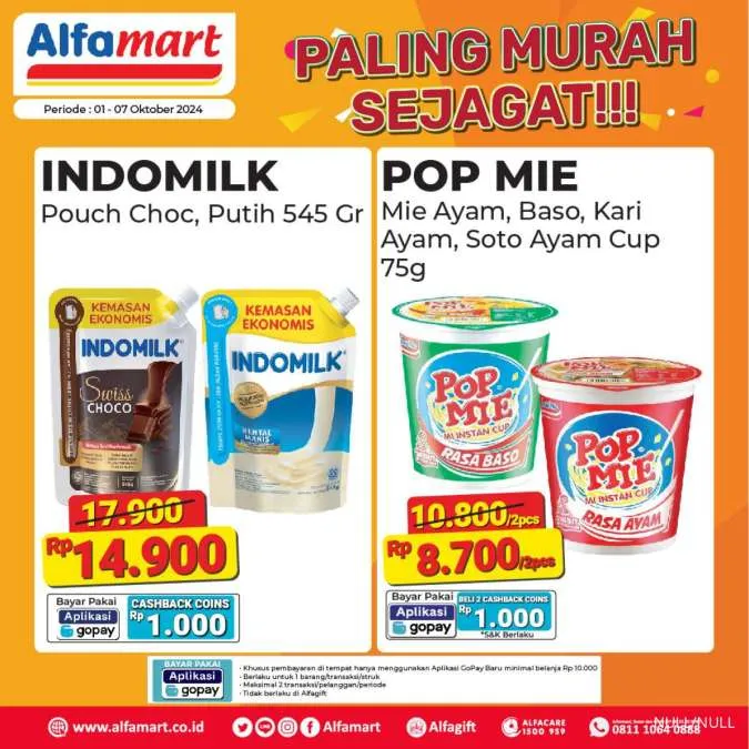 Promo Alfamart Paling Murah Sejagat Periode 1-7 Oktober 2024