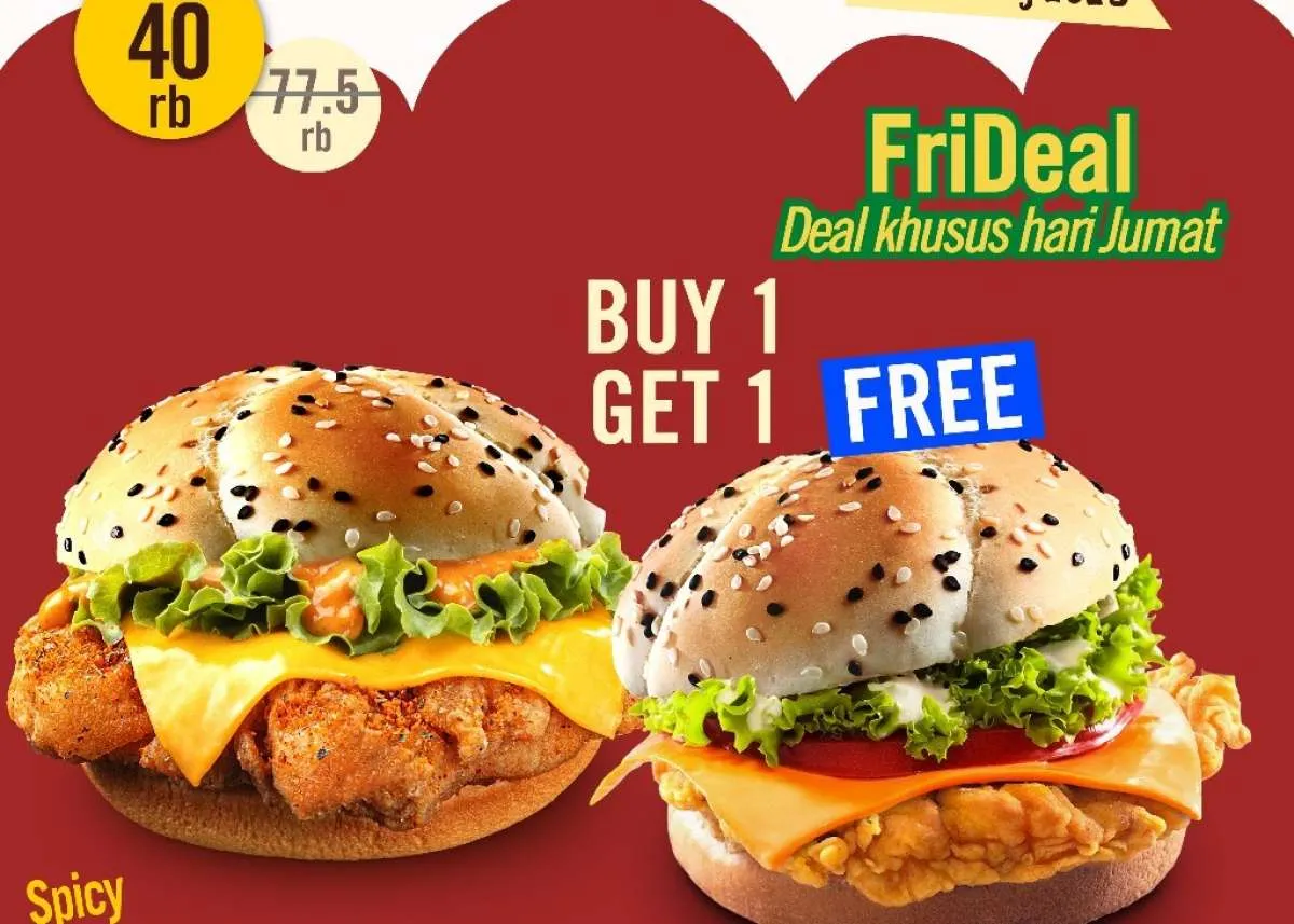 Promo A&W FriDeal Tiap Jumat, Double Kenikmatan dengan Buy 1 Get 1 Burger Spesial