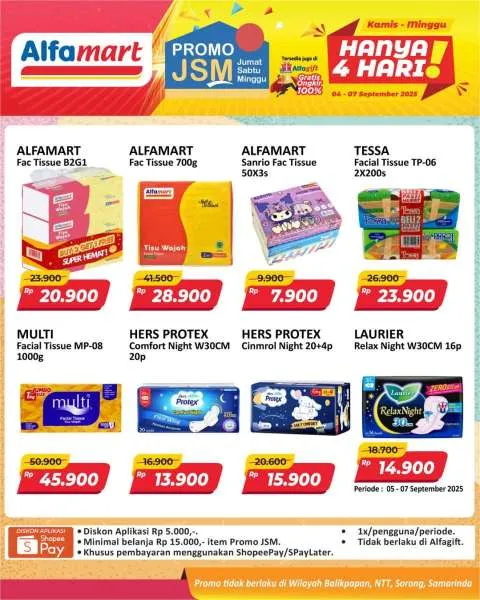 Promo JSM Alfamart Periode 4-7 September 2025