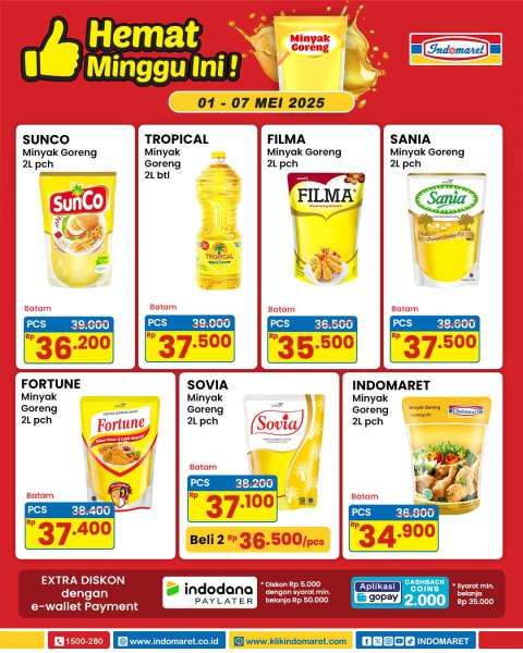 Promo Minyak Goreng di Indomaret 1-7 Mei 2025 Hemat Minggu Ini