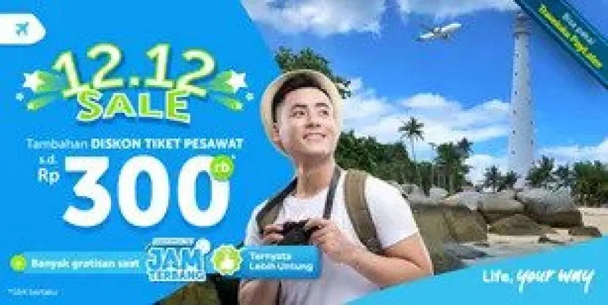 Promo Traveloka 12.12 Sale, Nikmati Kupon Diskon Hotel Domestik s.d Rp1,2 Juta 