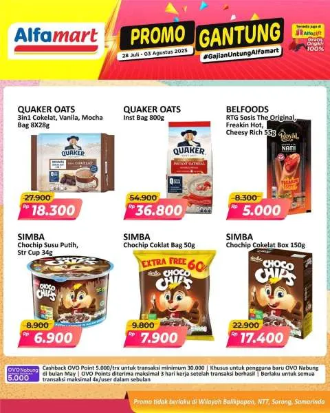 Promo Alfamart Gantung Periode 28 Juli-3 Agustus 2025