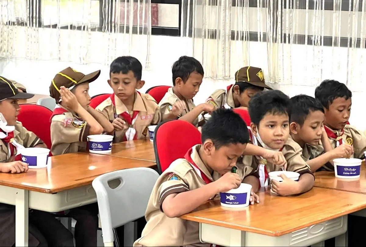 Fiesta Seafood & Shifudo Dukung Kampanye Ayo Makan Seafood lewat Edukasi Siswa SD