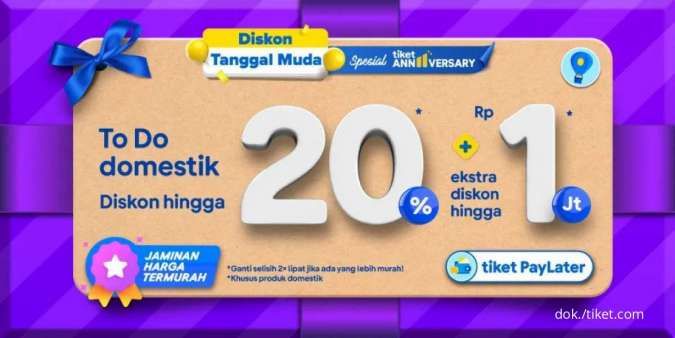 Promo Tiket.com s.d 3 September 2022, Nikmati Diskon To Do Domestik hingga 20%