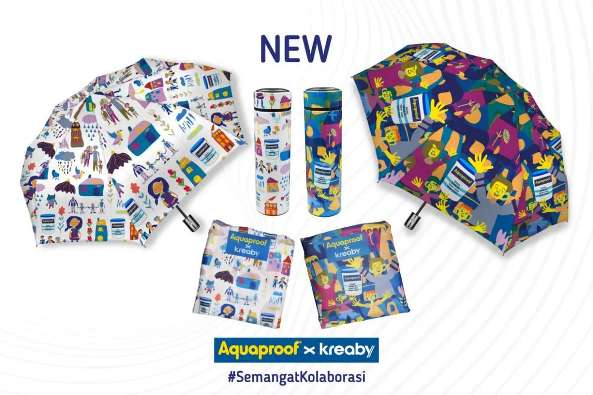 Aquaproof Menggandeng Kreaby Luncurkan Produk Merchandise Karya Seniman Spektrum