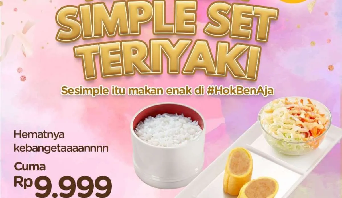 Promo HokBen x Jenius Spesial Rabu 24 April 2024, Simple Set Teriyaki Rp 9.000-an!
