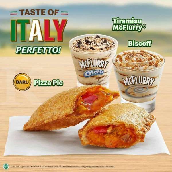 Ala Italia, McD Rilis Menu Baru mulai dari Pizza Pie sampai Burger Alfredo 