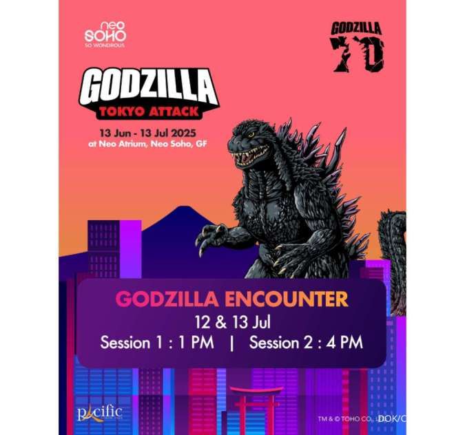 Liburan Unik dan Berkesan Bersama Kaiju Legendaris Godzilla di Jakarta