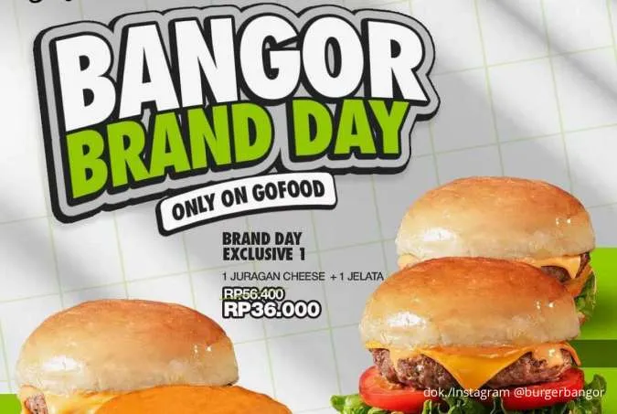 Promo Bangor Brand Day September 2025, Nikmati 2 Burger Spesial Cuma Rp 36.000