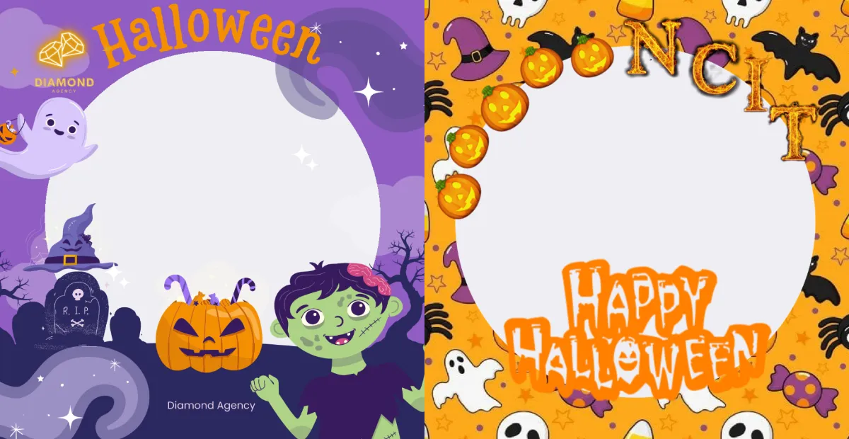 30 Twibbon Halloween 2023 Desain Keren dan Menarik, Cocok Jadi Foto Profil