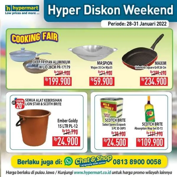 Promo Hypermart Hyper Diskon Weekend Periode 28-31 Januari 2022