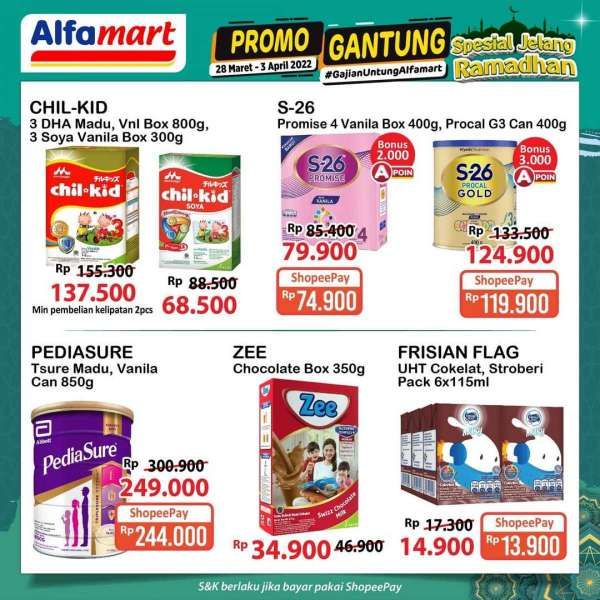 Katalog Promo Alfamart Gajian Untung Periode 28 Maret-3 April 2022