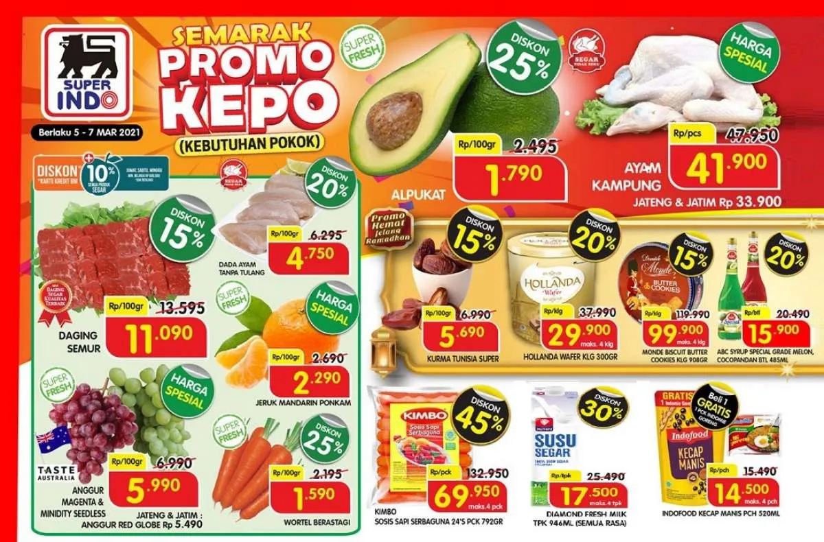Promo JSM Superindo 5-7 Maret 2021, diskon akhir pekan terbaru!