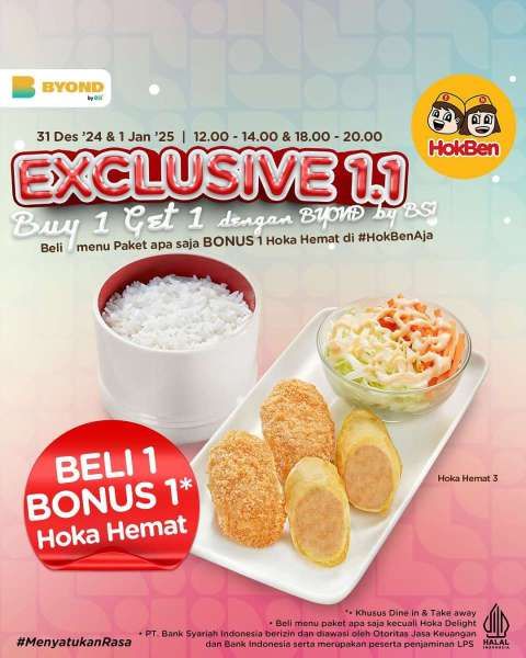 Promo HokBen x Byond by BSI 31 Desember 2024-1 Januari 2025