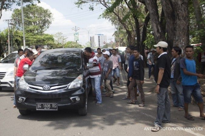 Bentrokan ojek online-taksi pecah di Pekanbaru 